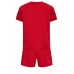 Danmark Barnkläder Hemma matchtröja till baby VM 2022 Kortärmad (+ Korta byxor) Billigt